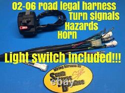 02-06 ROAD LEGAL Yamaha Banshee Wiring Harness Turn signals Horn and Hazards