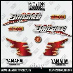1992 Yamaha Banshee Graphics Decals Full Stickers MATTE Vinyl COLOR VARIATIONS