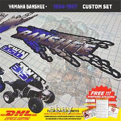 1994-97 Yamaha Banshee Full Graphics Decals Kit THIN AND HIGH GLOSS NEW UPDATE