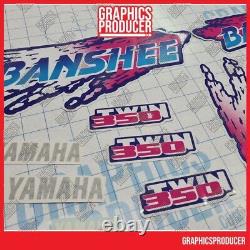 1994 Yamaha Banshee Graphics Decals Full Stickers VICE COLOR NEW
