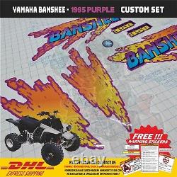 1995 Yamaha Banshee Full Graphics Decals Kit THIN AND HIGH GLOSS NEW UPDATE
