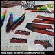 1999 Yamaha Banshee 350 Holographic Decals White Red High Tech Thin Graphics New