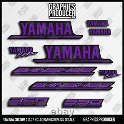 2004 Yamaha Banshee 350 HOLOGRAPHIC Decals PURPLE HIGH TECH THIN GRAPHICS NEW