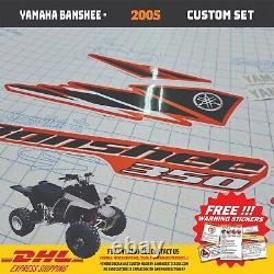 2005 Yamaha Banshee Full Graphics Decals Kit THIN AND HIGH GLOSS NEW UPDATE