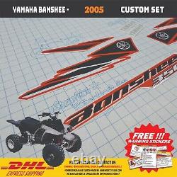 2005 Yamaha Banshee Full Graphics Decals Kit THIN AND HIGH GLOSS NEW UPDATE