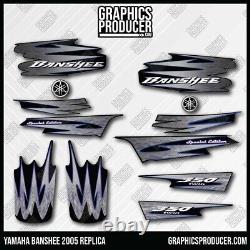 2005 Yamaha Banshee Graphics Decals Full Stickers GLOSS Vinyl + Radiator Cover