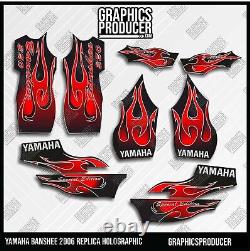 2006 Yamaha Banshee 350 Full Graphics Decals Kit Holographic New Kit NEW Premium