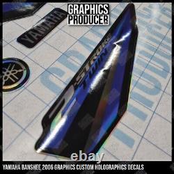 2006 Yamaha Banshee 350 HOLOGRAPHIC Decals Blue HIGH TECH THIN GRAPHICS NEW