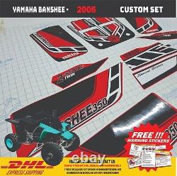 2006 Yamaha Banshee Full Graphics Decals Kit THIN AND HIGH GLOSS NEW UPDATE