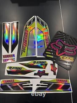 2006 Yamaha Banshee Full Graphics Kit And Radiator Grill Set Holographic Finish