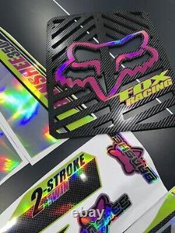 2006 Yamaha Banshee Full Graphics Kit And Radiator Grill Set Holographic Finish