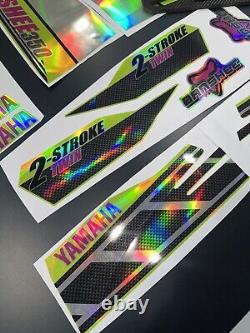2006 Yamaha Banshee Full Graphics Kit And Radiator Grill Set Holographic Finish