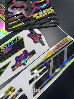 2006 Yamaha Banshee Full Graphics Kit And Radiator Grill Set Holographic Finish