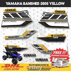 2006 Yamaha Banshee Graphics Decals Sticker NEW HIGH TECK VINLY 95% FREE WARNING