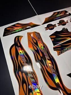 2008 Yamaha banshee full graphic decal kit THICK AND HIGH GLOSS HOLOGRAPHIC