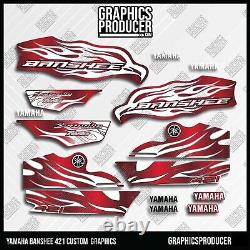 2009 Yamaha Banshee Graphics Decals 421 Full Stickers Gloss Vinyl Custom Order