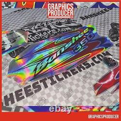 2010 Yamaha Banshee 350 Full Graphics Decals Kit Holographic New Kit