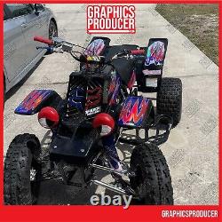 2010 Yamaha Banshee 350 Full Graphics Decals Kit Holographic New Kit