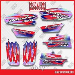 2010 Yamaha Banshee 350 Full Graphics Decals Kit Holographic New Kit