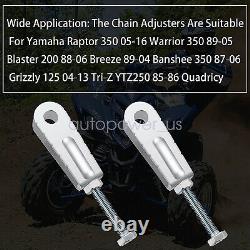 2 Chain Adjusters Rear Carrier kit For Yamaha Banshee Warrior Blaster Raptor 350