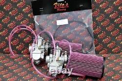 2 X Yamaha Banshee 28MM 28 Larger Carbs Carburetors PWK + Cable + K+N Filters