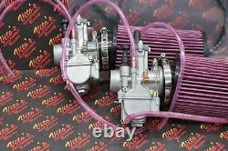 2 X Yamaha Banshee 28MM 28 Larger Carbs Carburetors PWK + Cable + K+N Filters