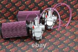 2 X Yamaha Banshee 28MM 28 Larger Carbs Carburetors PWK + Cable + K+N Filters
