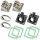 2 Sets Fits Yamaha Banshee 350 Carburetor Intake Boots Reed Valve Yfz350 1987-06