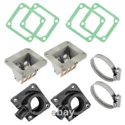 2 sets Fits Yamaha Banshee 350 Carburetor Intake Boots Reed Valve YFZ350 1987-06