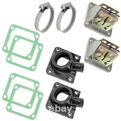 2 sets Fits Yamaha Banshee 350 Carburetor Intake Boots Reed Valve YFZ350 1987-06