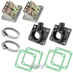 2 sets Fits Yamaha Banshee 350 Carburetor Intake Boots Reed Valve YFZ350 1987-06