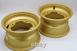 2 x 10 front aluminum wheels rims 4x156 Yamaha Banshee Blaster Warrior GOLD