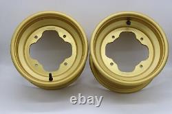 2 x 10 front aluminum wheels rims 4x156 Yamaha Banshee Blaster Warrior GOLD