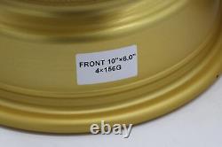 2 x 10 front aluminum wheels rims 4x156 Yamaha Banshee Blaster Warrior GOLD