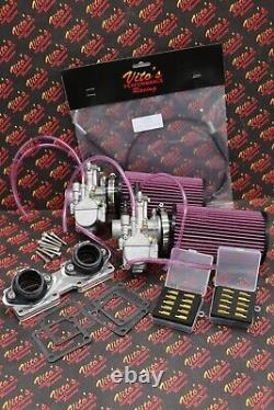 2 x 28mm carburetor + throttle cable carbs Banshee K+N filters + intakes jet kit