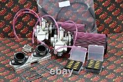 2 x 28mm carburetor + throttle cable carbs Banshee K+N filters + intakes jet kit
