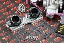 2 x 28mm carburetor + throttle cable carbs Banshee K+N filters + intakes jet kit