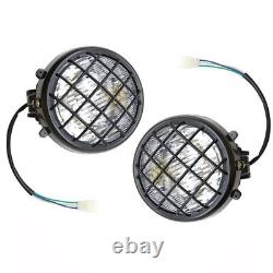 2 x NEW Headlights Yamaha Banshee lens bulbs lights grills 1996-2001 + COLLARS