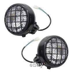 2 x NEW Headlights Yamaha Banshee lens bulbs lights grills 1996-2001 + COLLARS