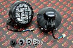 2 x NEW Headlights Yamaha Banshee lens bulbs lights grills 1996-2001 + COLLARS