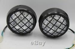 2 x NEW Headlights Yamaha Banshee lens bulbs lights grills 2002-2006 + COLLARS