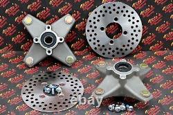 2 x NEW front hub kit + ROTOR + seals + bearings Yamaha Banshee Warrior Blaster