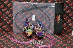 2 x Yamaha Banshee 28mm 28PWK Larger Carbs Carburetors + Vito's cable TITANIUM