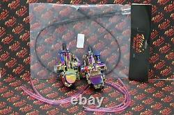 2 x Yamaha Banshee 28mm 28PWK Larger Carbs Carburetors + Vito's cable TITANIUM