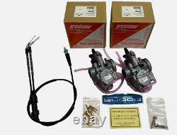 2pc Keihin 28mm 28 mm PWK Carburetor Carb Yamaha Banshee YFZ350 YFZ 350 + cable