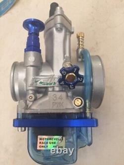 2x Banshee 34MM 34 Mil Larger Race Carburetors Powerjet carbs +cable+ jets