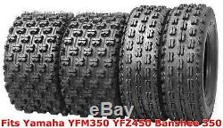 (4) 21x7-10 & 20x10-9 Yamaha YFM350 YFZ450 Banshee 350 GNCC Racing ATV Tire Set
