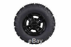 4 NEW Yamaha Banshee 350 MASSFX Black RIMS on MASSFX Tires Wheels kit