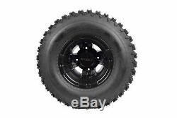 4 NEW Yamaha Banshee 350 MASSFX Black RIMS on MASSFX Tires Wheels kit