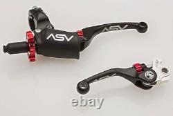 ASV F4 Lever Set Pro Pack Black Long Yamaha Banshee 350 Blaster 200 1995-2006